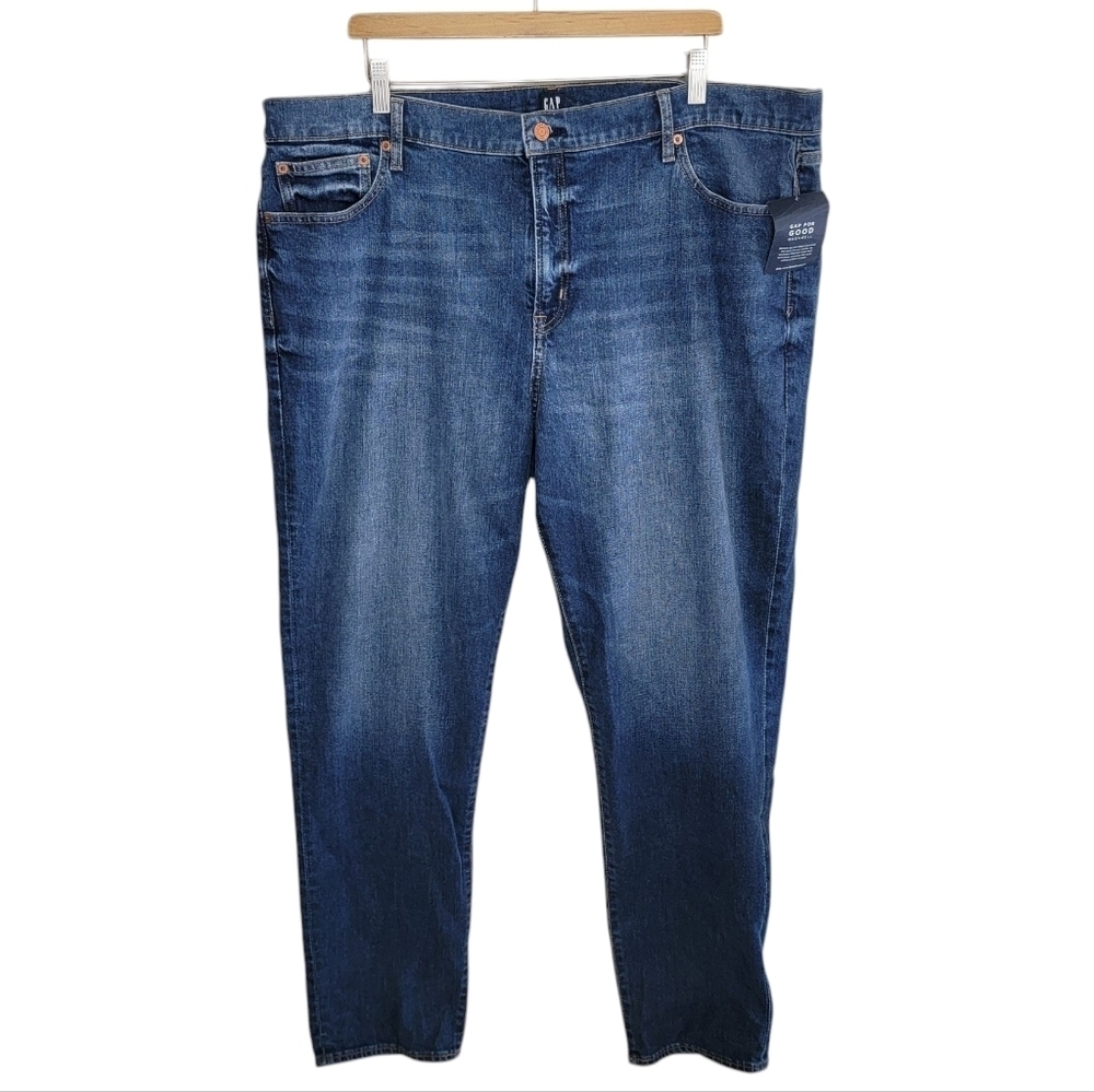 NWT Gap | Tall Length Girlfriend Jeans Mid Rise Tapered Leg Plus Size 20T